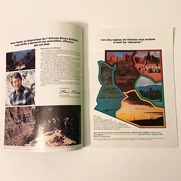Vintage 1980 Arizona Travel Brochure French and English Pamphlet - Picture 13 of 16